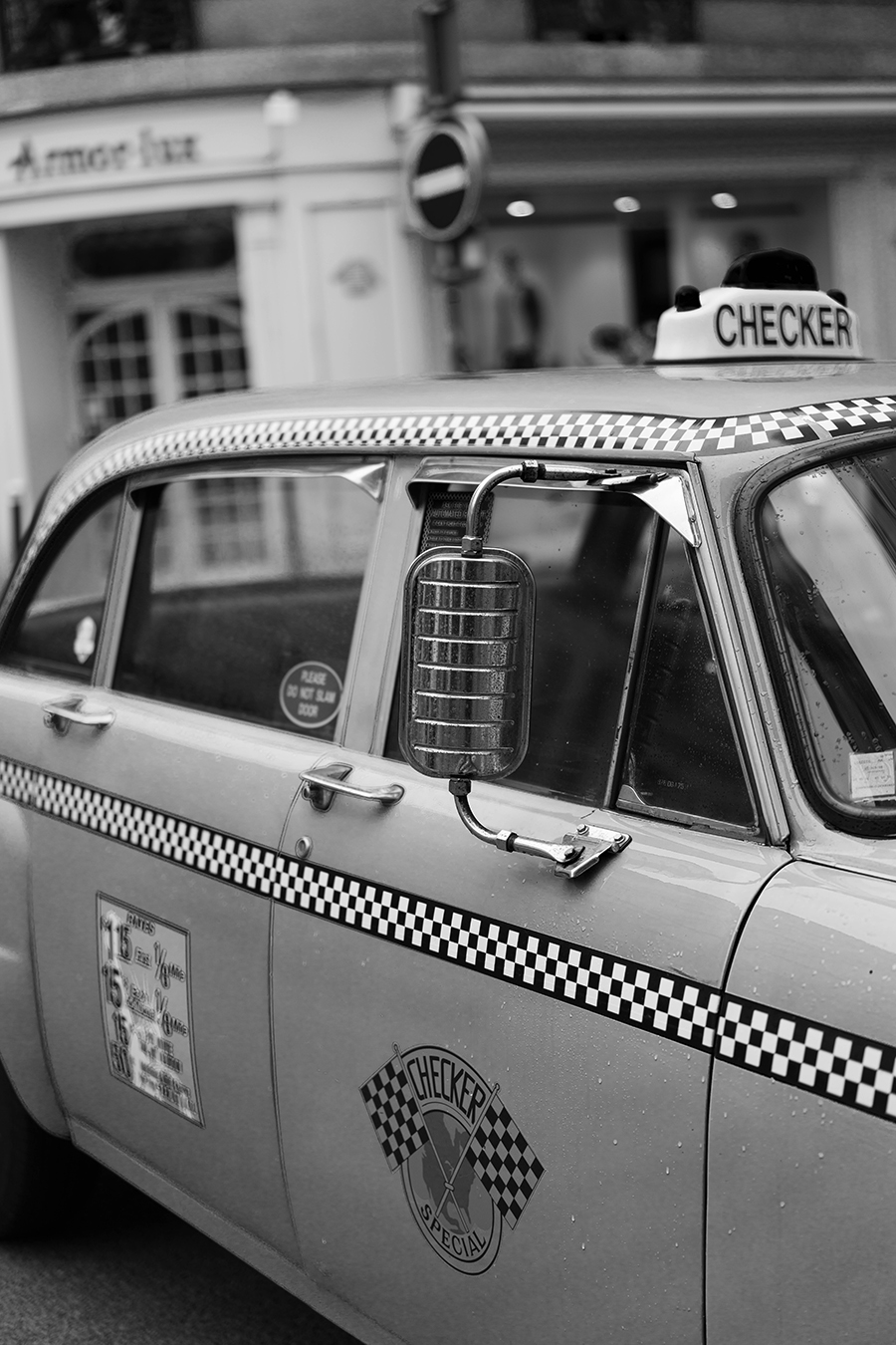 Detail of Side Mirror Yellow Cab